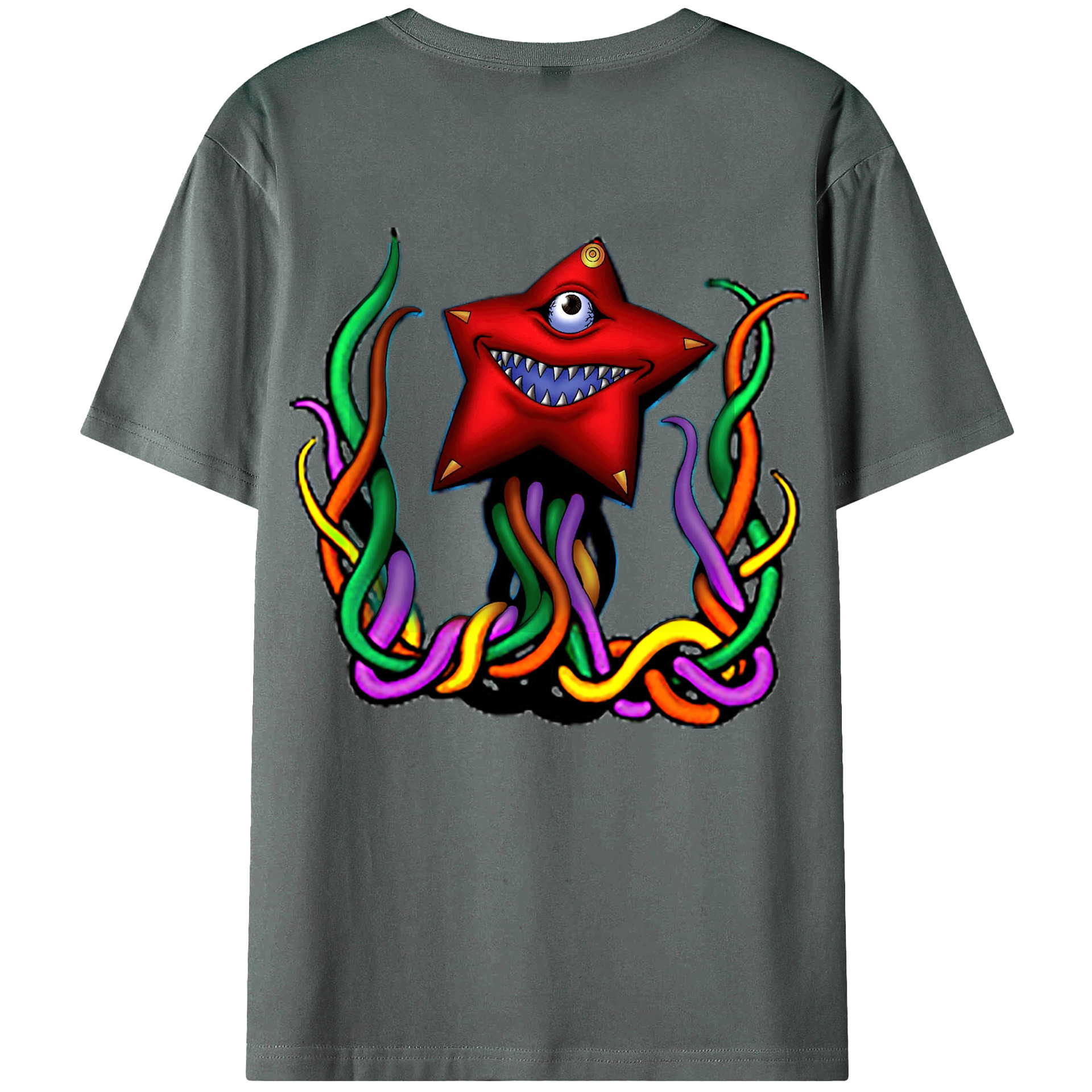 （画像用） 遊☆戯☆王 Yu-Gi-Oh! 綿100％ メンズ半袖Tシャツ（バックプリント） 通気性